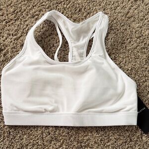 White Sports Bra